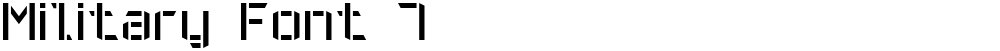 Military Font 7