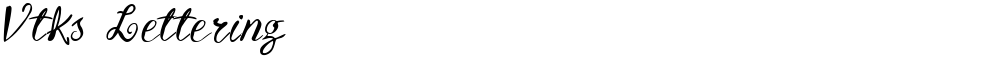 Vtks Lettering