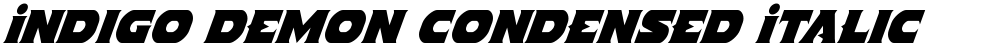 Indigo Demon Condensed Italic