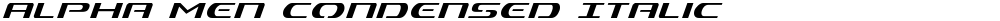 Alpha Men Condensed Italic