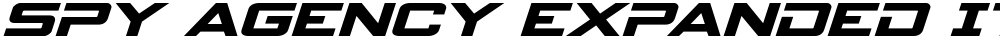 Spy Agency Expanded Italic