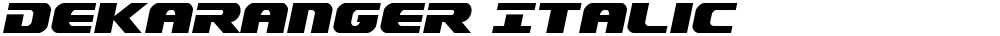 Dekaranger Italic