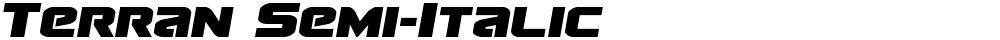 Terran Semi-Italic