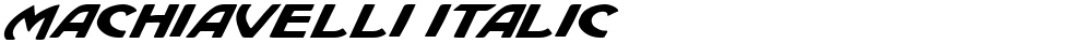 Machiavelli Italic