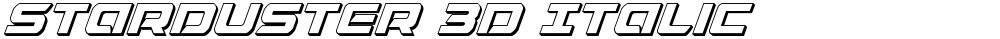 Starduster 3D Italic
