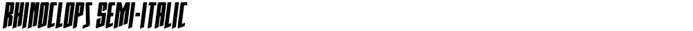 Rhinoclops Semi-Italic