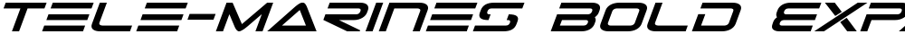Tele-Marines Bold Expanded Italic