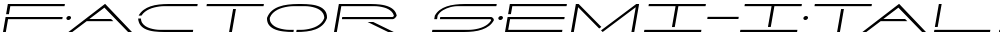 Factor Semi-Italic