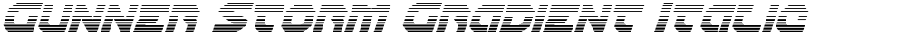Gunner Storm Gradient Italic