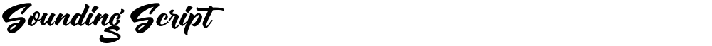 Sounding Script