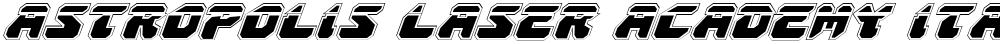 Astropolis Laser Academy Italic