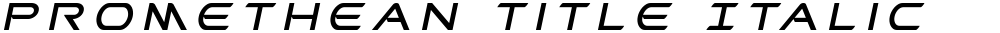 Promethean Title Italic