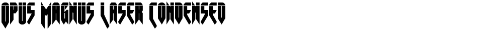 Opus Magnus Laser Condensed