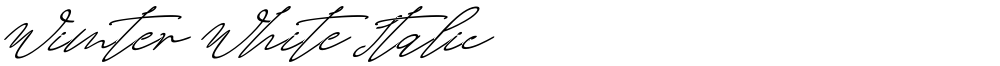 Wimter White Italic