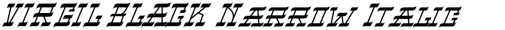VIRGIL BLACK Narrow Italic