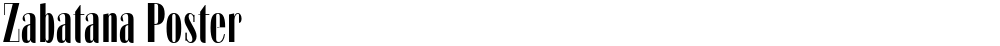 Zabatana Poster