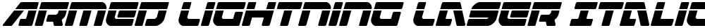 Armed Lightning Laser Italic