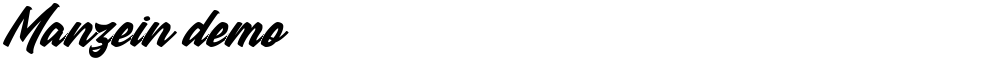 Manzein demo