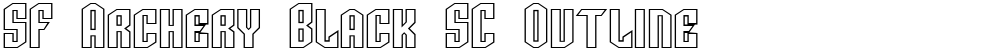 SF Archery Black SC Outline
