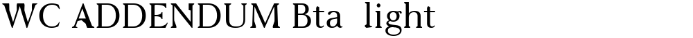 WC ADDENDUM Bta  light