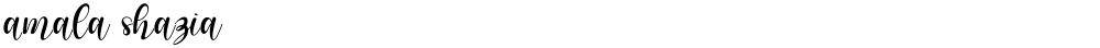amala shazia