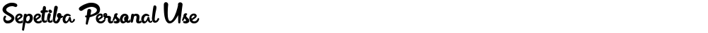 Sepetiba Personal Use