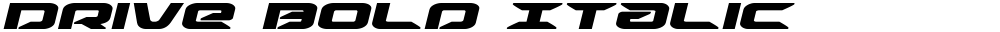 Drive Bold Italic