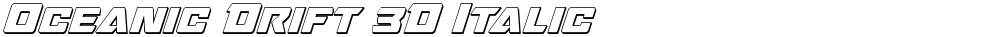 Oceanic Drift 3D Italic