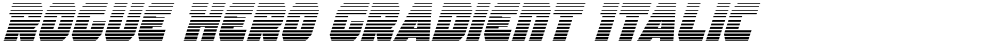 Rogue Hero Gradient Italic