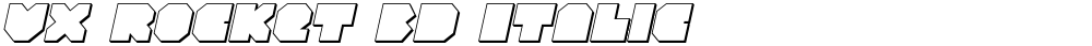 VX Rocket 3D Italic