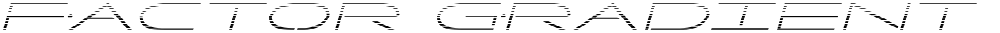 Factor Gradient Italic