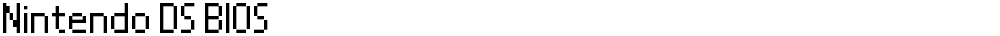 Nintendo DS BIOS