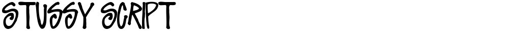 Stussy Script