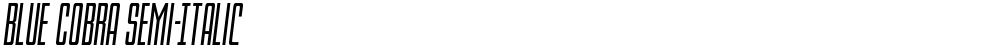 Blue Cobra Semi-Italic