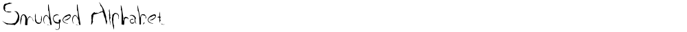 Smudged Alphabet