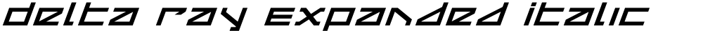 Delta Ray Expanded Italic
