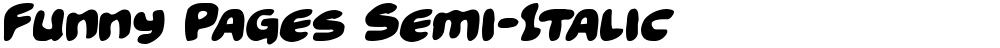 Funny Pages Semi-Italic