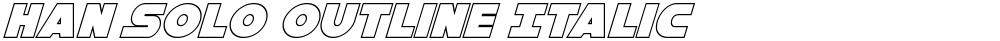 Han Solo Outline Italic