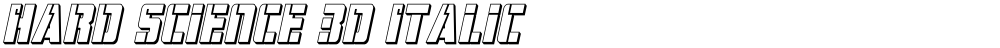 Hard Science 3D Italic