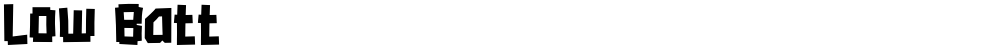 Low Batt