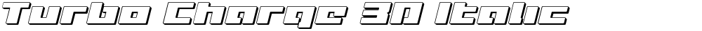 Turbo Charge 3D Italic