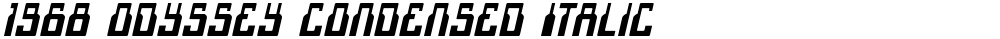 1968 Odyssey Condensed Italic