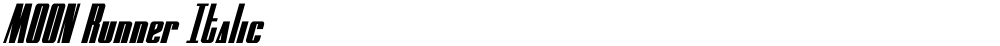 MOON Runner Italic