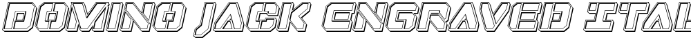 Domino Jack Engraved Italic