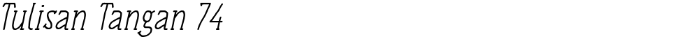 Tulisan Tangan 74