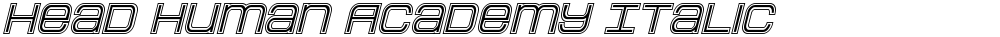 Head Human Academy Italic