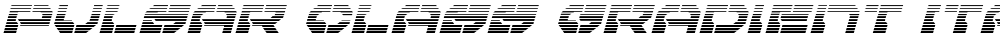 Pulsar Class Gradient Italic