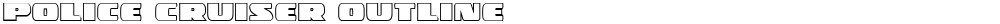 Police Cruiser Outline