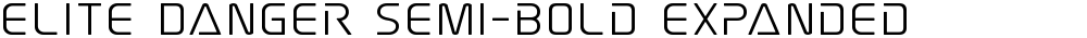 Elite Danger Semi-Bold Expanded