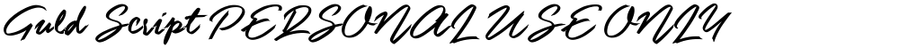 Guld Script PERSONAL USE ONLY